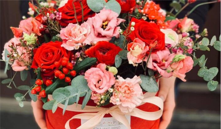 Valentýnský flower box